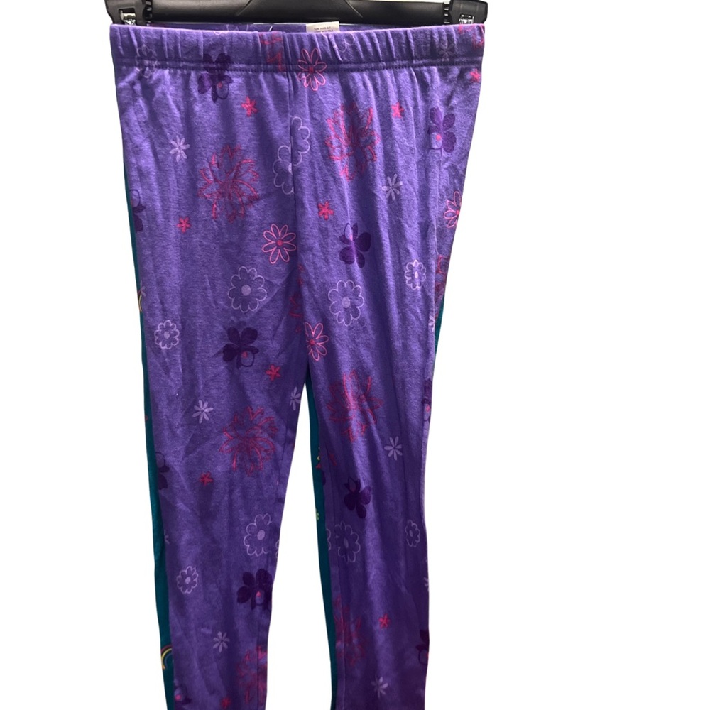 American Marketing Ent Girls Sleep Pant 2 Pack Purple And Green Sz 6 Cotton